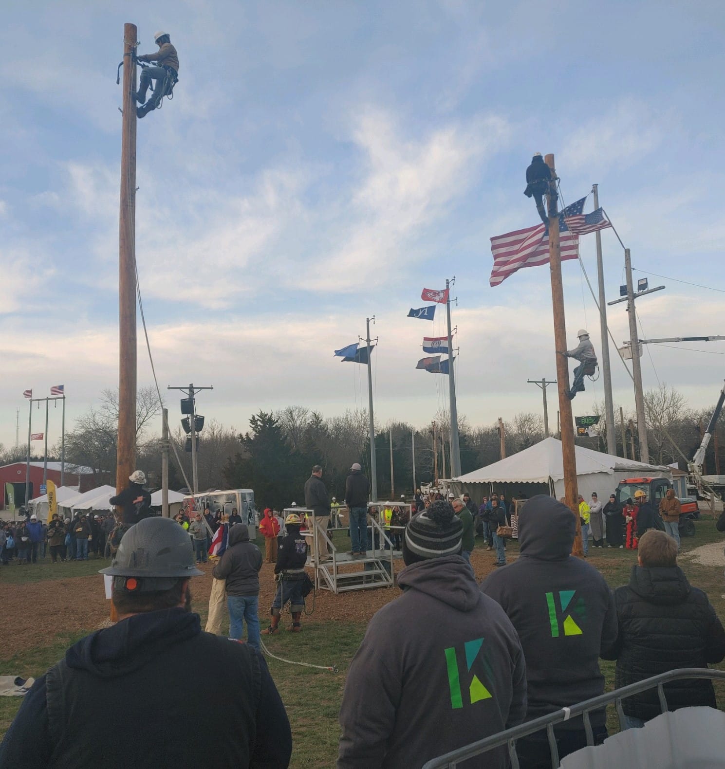 KMEA staff volunteers at APPA Lineworkers Rodeo KMEA